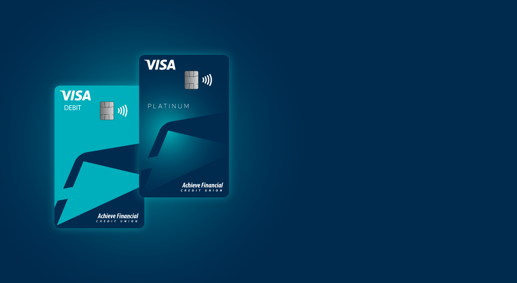 Achieve Financial Credit Union new Visa debit and credit cards