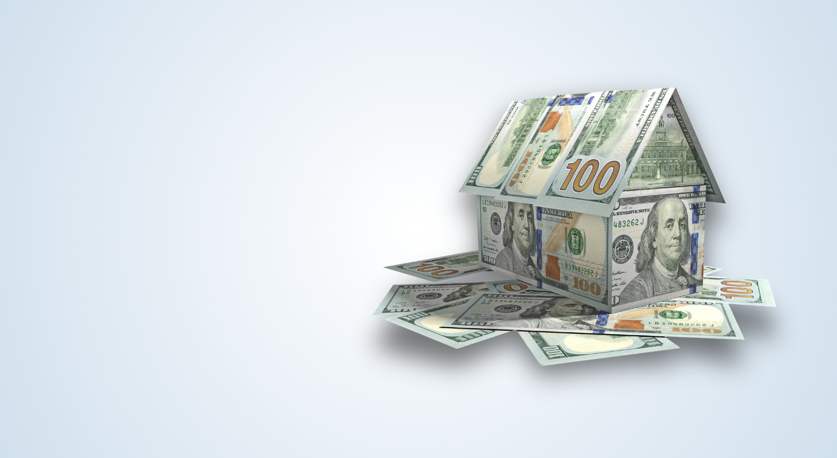 Money house graphic promoting Achieve Financial Credit Union’s HELOC refinance special rate offer.